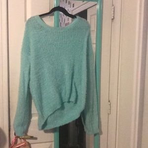 Mint Fuzzy Sweater!